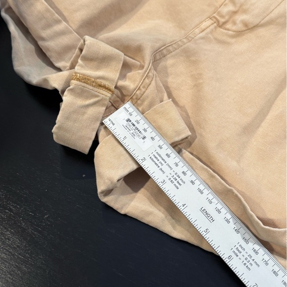 BDG Urban Outfitters Khaki Tan Canvas Paper Bag High Rise 2” Womens Shorts Large - Picture 11 of 12